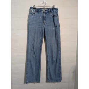 Abercrombie & Fitch The 90s Relaxed Jean High Rise Curve Love 29 8R Medium Wash